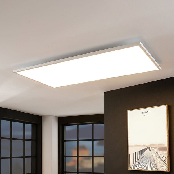 Arcchio LED panel Brenda, 120 x 60 cm, CCT, daljinski upravljač, prigušiva, Bijela, Dnevni boravak/blagovaonica, Plastika