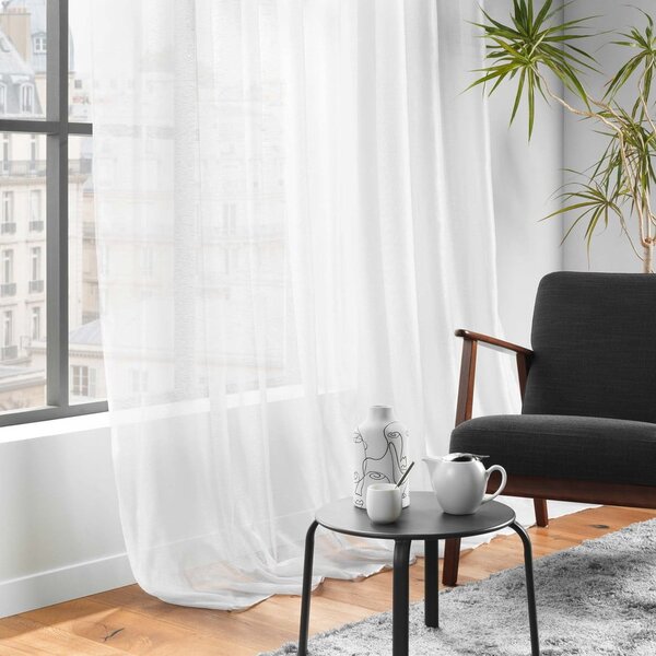 Bijela prozirna zavjesa od voila 400x240 cm Lissea – douceur d'intérieur