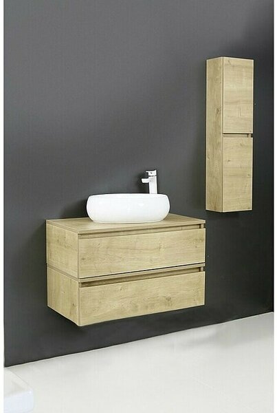 Aquaart Bočni ormar Elegant (20 x 25 x 100 cm, Hrast)