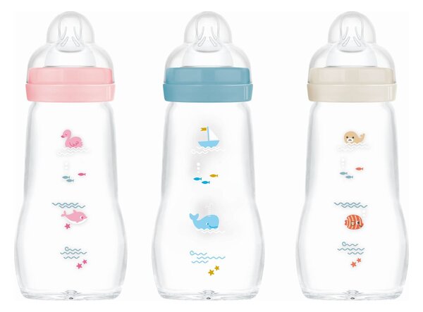 MAM staklena bočica Feel good 260ml sort