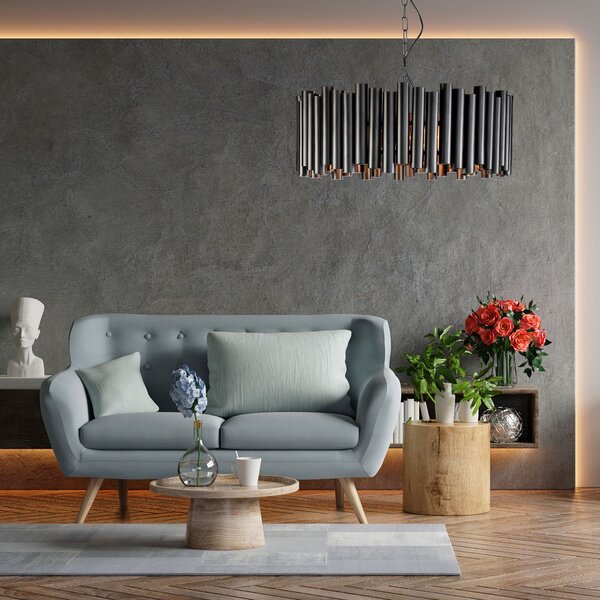 Kristalna stropna svjetiljka APP1306-C Black matt