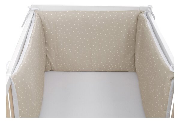 BUBABA BY FREEON ogradica za krevet 190x40 cm, točkice beige