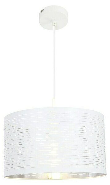 Globo Okrugla viseća svjetiljka Barca (40 W, Ø x V: 38 x 120 cm, Bijele boje, E27)