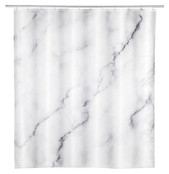 SCHÖNER WOHNEN-Kollektion Zavjesa za tuš Balatro (Š x V: 180 x 200 cm, Plastika, Bijela/Crna)
