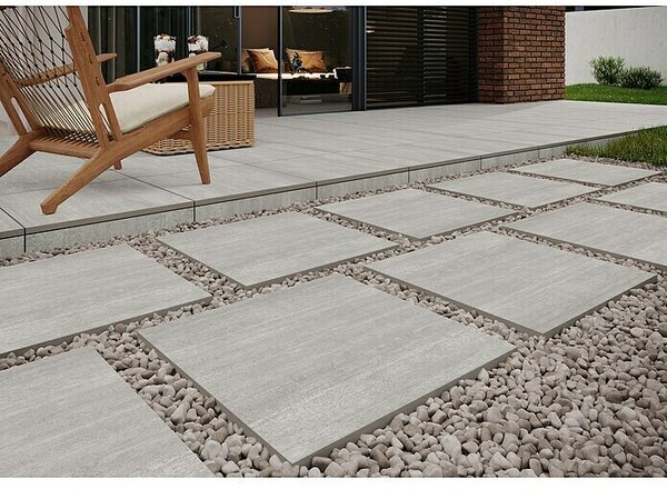 Pločica za terasu Garden Grey (59,7 x 59,7 x 2 cm, Sive boje, Mat)