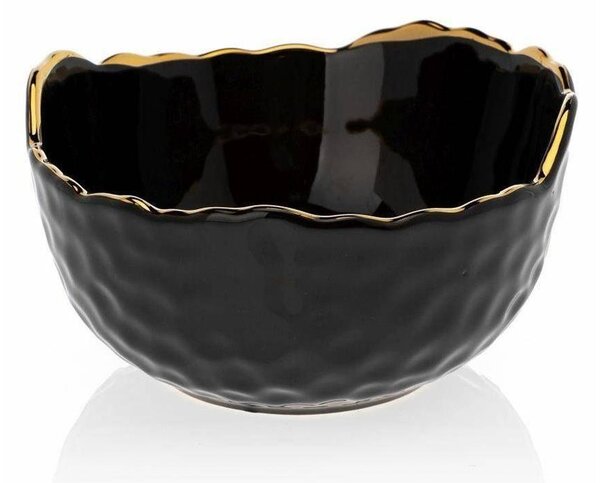 Keramička zdjela TIGELLA 13 cm crna/zlatna