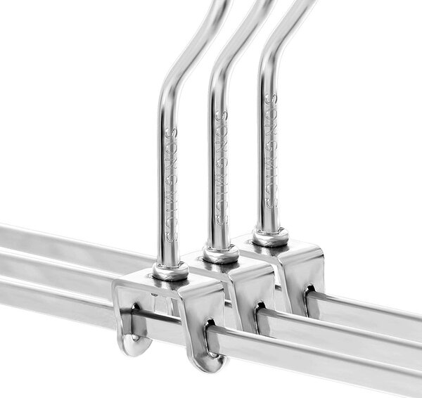 Paket od 20 metalnih vješalica za hlače i skunje 31 x 10,5 cm | SONGMICS