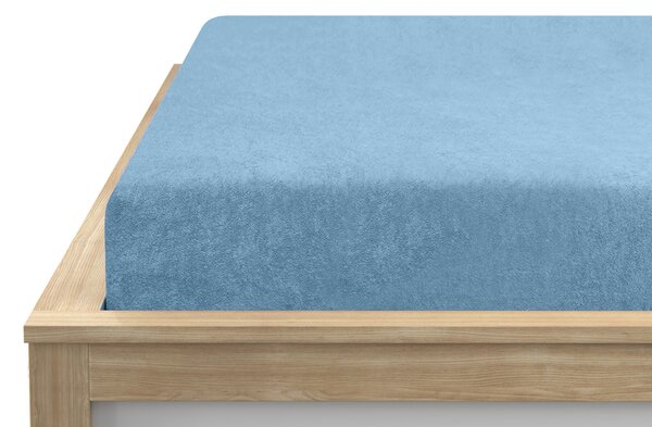 Frotirna plahta POLY svijetloplava 90 x 200 cm