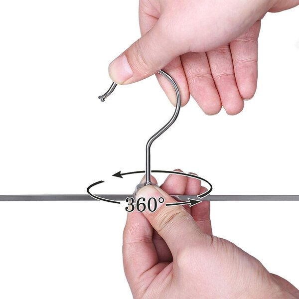 Paket od 20 metalnih vješalica za hlače i skunje 31 x 10,5 cm | SONGMICS