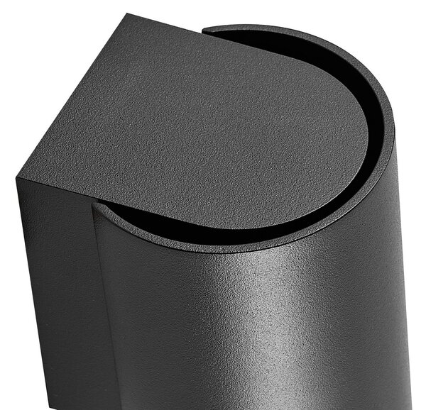 Deko-Light Vanjska zidna svjetiljka CAN, crna, 1 žarulja, Ø 8 cm IP65 metal GU10, prigušiva, Crno, Aluminij