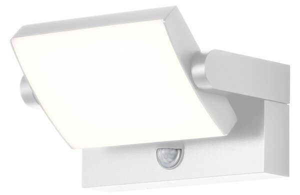 CMD LED zidna svjetiljka 9111, senzor, bijela, 21 cm, CCT, IP54, Bijela, Aluminij