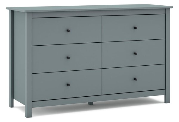 Komoda prljavo zelena od masivnog bora 130x80x45 cm Misti – Marckeric