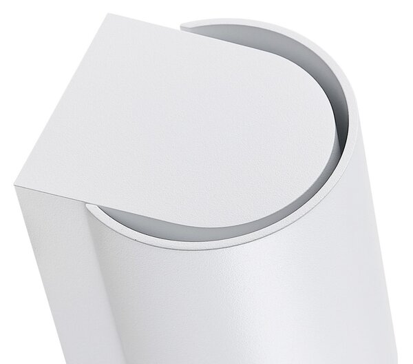 Deko-Light Vanjska zidna svjetiljka CAN, bijela, 1 žarulja, Ø 8 cm, IP65, metal, GU10, prigušiva, Bijela, Aluminij