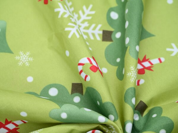 Posteljina od mikrovlakana CHRISTMAS TREE zelena Dimenzije posteljine: 70 x 90 cm | 140 x 200 cm