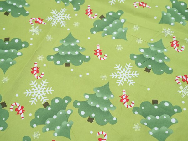 Posteljina od mikrovlakana CHRISTMAS TREE zelena Dimenzije posteljine: 70 x 90 cm | 140 x 200 cm