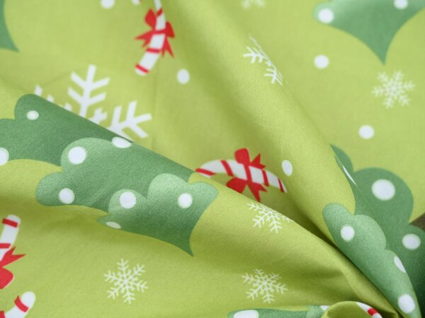 Posteljina od mikrovlakana CHRISTMAS TREE zelena Dimenzije posteljine: 70 x 90 cm | 140 x 200 cm