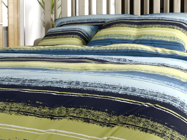 Posteljina od mikrovlakana BLUE STRIPES plava Dimenzije posteljine: 70 x 90 cm | 140 x 200 cm