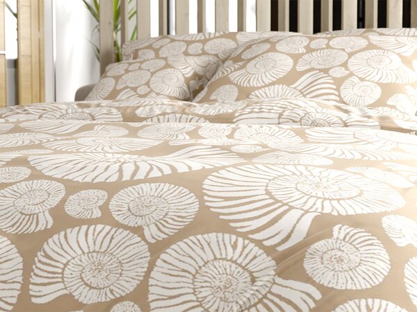 Posteljina od mikrovlakana SNAIL SHELL smeđa Dimenzije posteljine: 70 x 90 cm | 140 x 200 cm