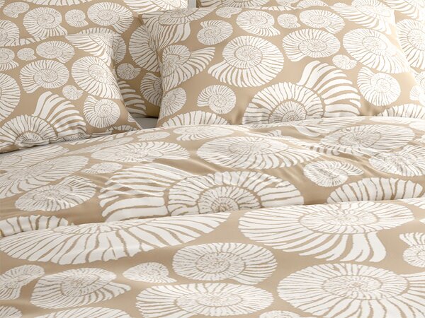 Posteljina od mikrovlakana SNAIL SHELL smeđa Dimenzije posteljine: 70 x 90 cm | 140 x 200 cm