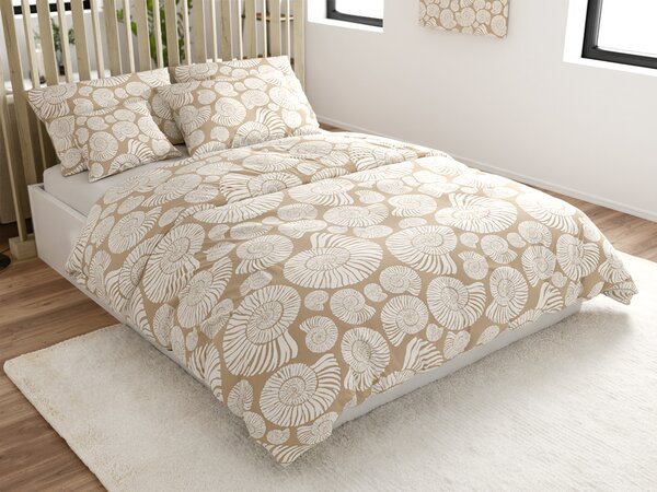 Posteljina od mikrovlakana SNAIL SHELL smeđa Dimenzije posteljine: 70 x 90 cm | 140 x 200 cm