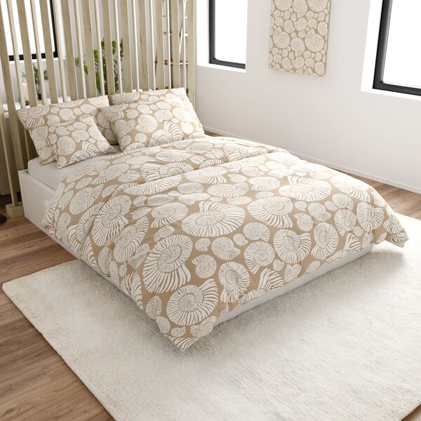 Posteljina od mikrovlakana SNAIL SHELL smeđa Dimenzije posteljine: 70 x 90 cm | 140 x 200 cm