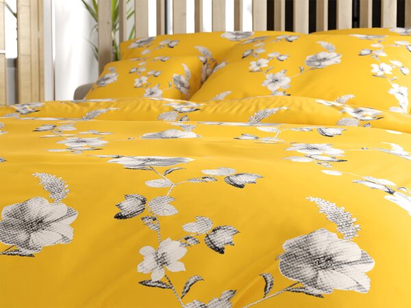 Posteljina od mikrovlakana YELLOW ROSE žuta Dimenzije posteljine: 70 x 90 cm | 140 x 200 cm