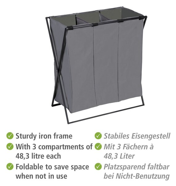 Platnena košara za rublje 145 l Trio - Wenko