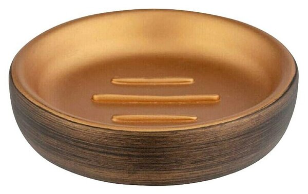 Wenko Držač za sapun Palena Bronze (Promjer: 10,5 cm, Bronca)