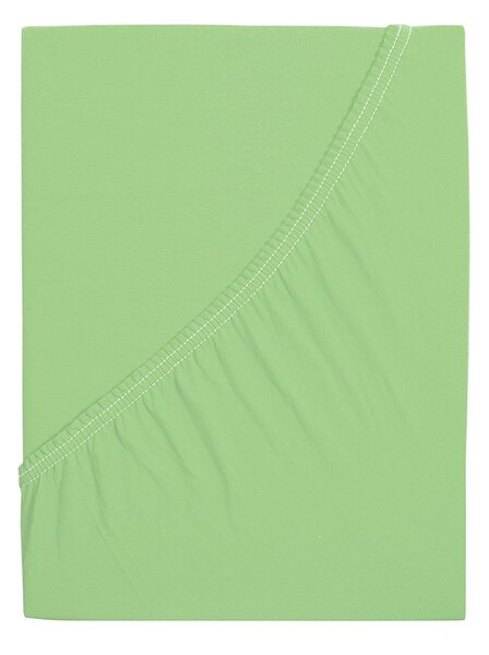 Jersey plahta ALVORA 90x200 cm svijetlozelena