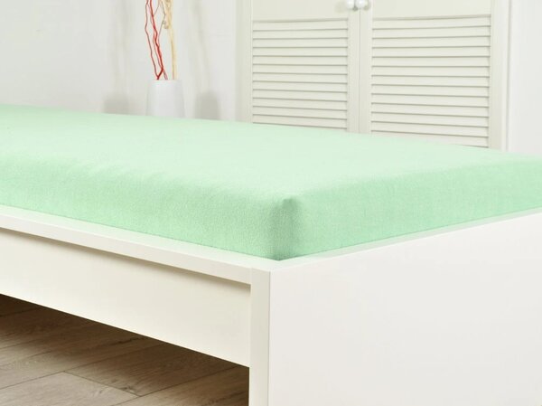 Jersey plahta ALVORA 90x200 cm svijetlozelena