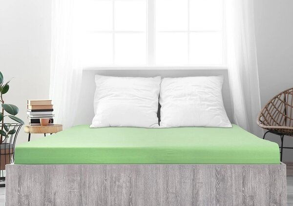 Jersey plahta ALVORA 90x200 cm svijetlozelena