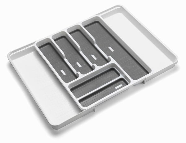 Bijeli/sivi plastičan organizator pribora 58,5 x 41,5 cm – Addis