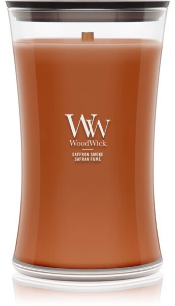 Woodwick Saffron Smoke mirisna svijeća s drvenim fitiljem 610 g
