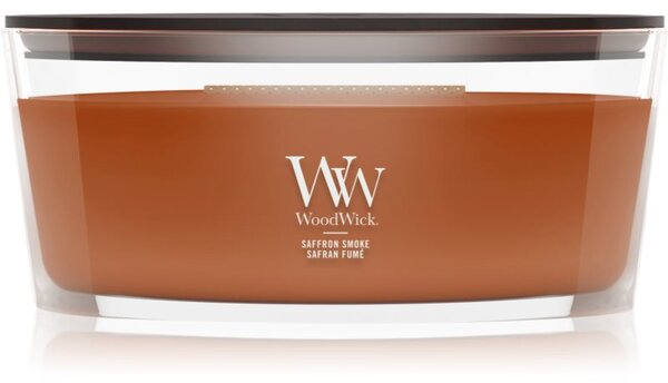 Woodwick Saffron Smoke mirisna svijeća s drvenim fitiljem 453.6 g