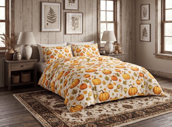 Posteljina od mikrovlakana AUTUMN PUMPKINS šarena Dimenzije posteljine: 70 x 90 cm | 140 x 200 cm
