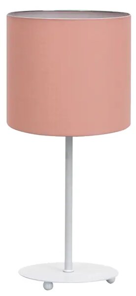METALNA STOLNA LAMPA S ROZIM SJENILOM/E27/MAX 42W/395MM VK/03215/112