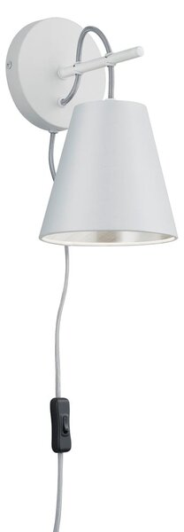 Bijela zidna lampa ø 15 cm Andreus – Trio