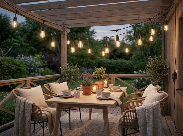 LED svjetlosna vrtna girlanda LUCENT, 15 m