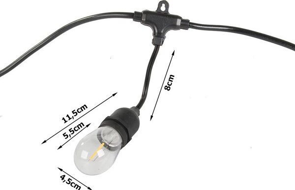 LED svjetlosna vrtna girlanda LUCENT, 15 m