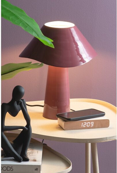 Digitalna budilica s bežičnim punjačem Retro Flat LED – Karlsson
