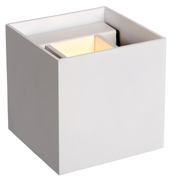 Lucide Zidna svjetiljka XIO, bijela, 10 x cm, metal, usmjeravanje svjetla, prigušiva, Bijela, Dnevni boravak/blagovaonica, Aluminij, Zidni kvadrat