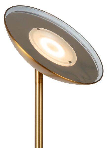 Lucide ZENITH LED podna lampa, zlatne boje, visina 180 cm, metal, dimabilna, prigušiva, Zlato / mjed, Dnevni boravak/blagovaonica, Metal