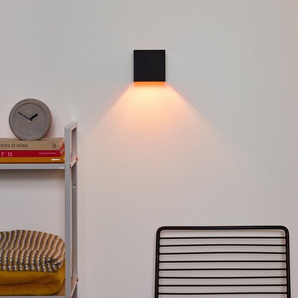 Lucide Zidna svjetiljka XIO, crna, 10 x cm, metal, G9 LED, usmjeravanje svjetla, prigušiva, Crno, Dnevni boravak/blagovaonica, Aluminij, Zidni kvadrat