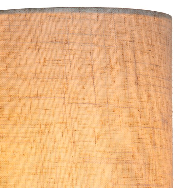 Lucide Podna lampa MAYA, bež, visina 150 cm, tkanina, E27, Bež, Dnevni boravak/blagovaonica, Tkanina / tekstil