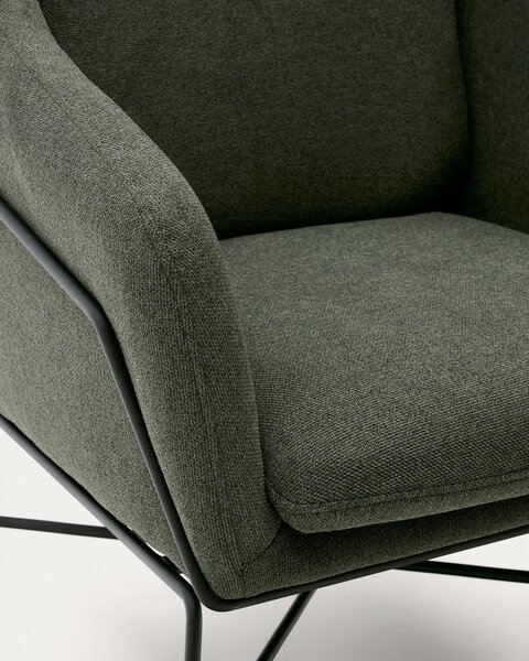 Zelena fotelja Brida – Kave Home