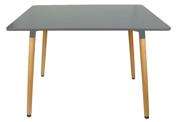 Sivi blagovaonski stol BERGEN 140x80 cm