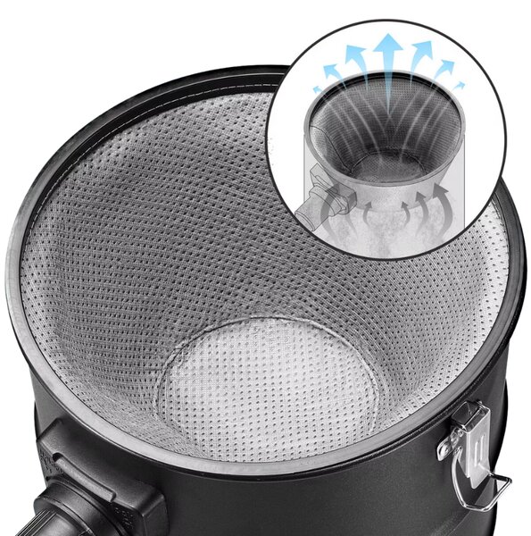 Usisavač za pepeo BENEDIKT, 1200 W, 18 kPa, crna/narančasta Monzana