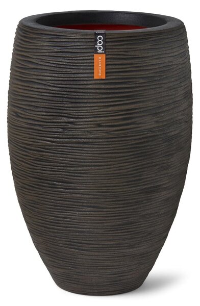 Capi vaza Nature Rib elegantna Deluxe 45 x 72 cm tamnosmeđa