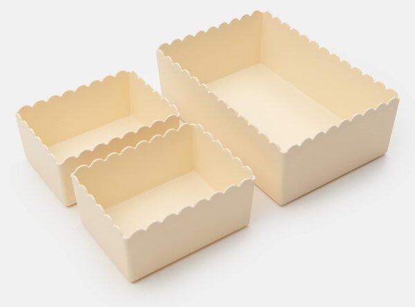 Sinsay - Set kutija za pohranu s valovitim rubom 3 pack