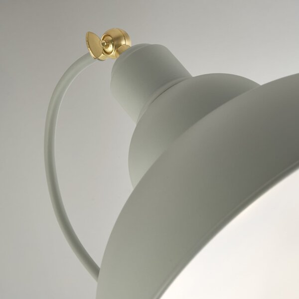 Searchlight Yosra podna lampa, taupe, metal, 166 cm, E27, Bež, Dnevni boravak/blagovaonica, Metal